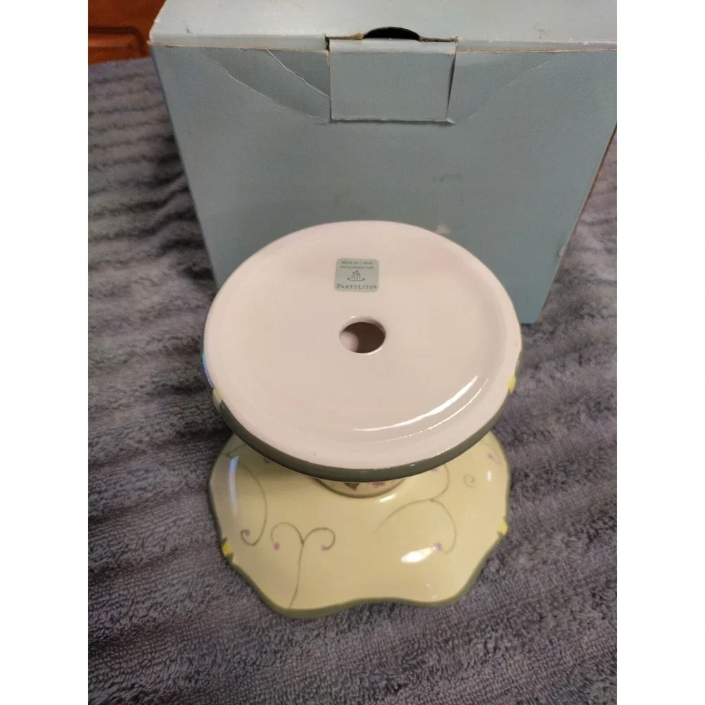 PartyLite‎ Garden Lites Taper Ball Candle Holder Ceramic P8094 Home Decor